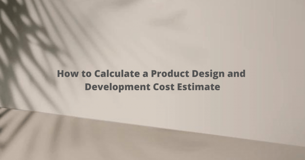 product design cost