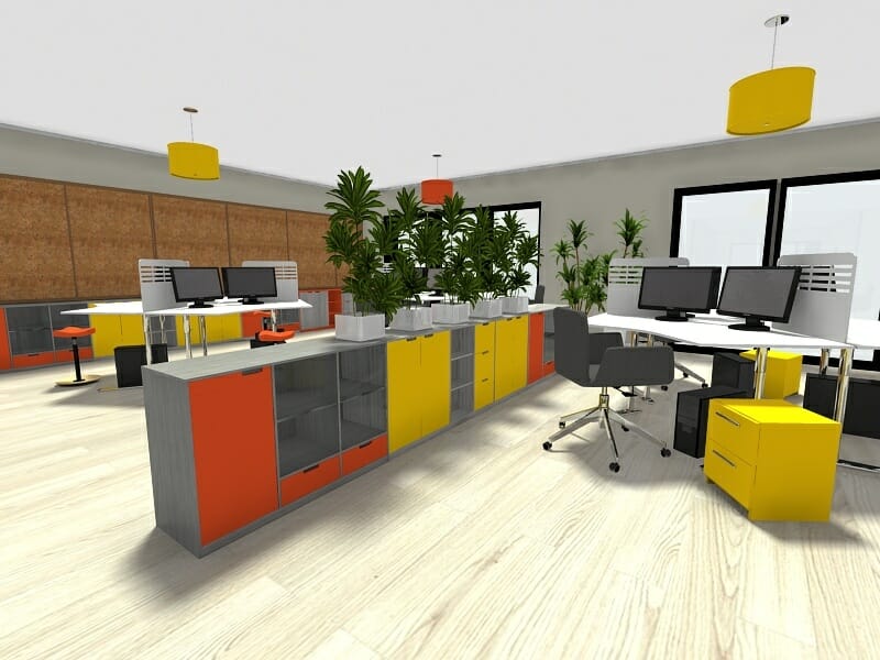 Office Furniture Design : CAD, Renderings & Drawings Services