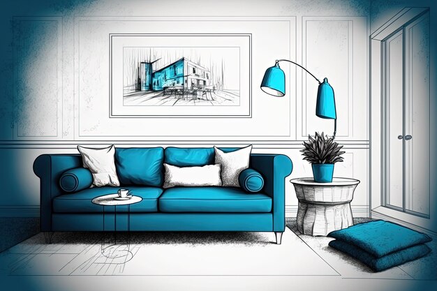 CAD drawings for sofa set manufacturing
