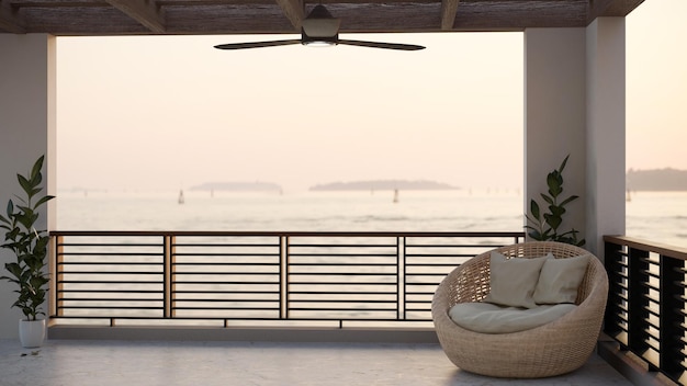 Balcony Outdoor Living Room