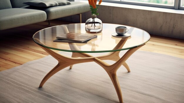 Eco-Friendly glass coffee table