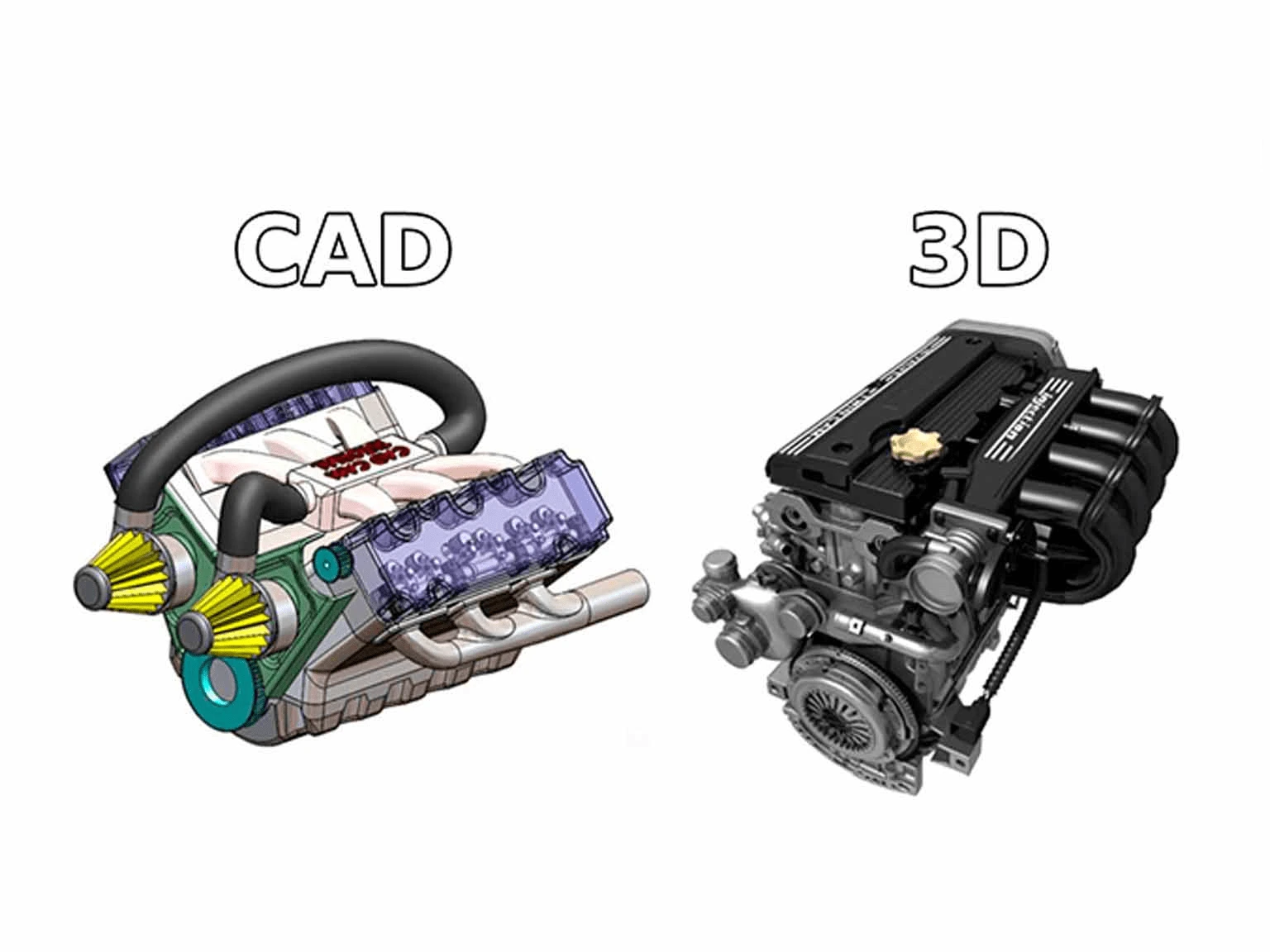 CAD VS 3D