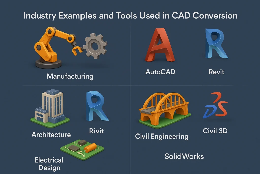 Industry and Tools Used in CAD Conversion Services