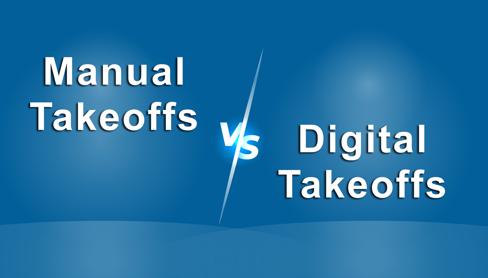 A comparison between manual takeoffs and digital takeoffs method in construction estimating.