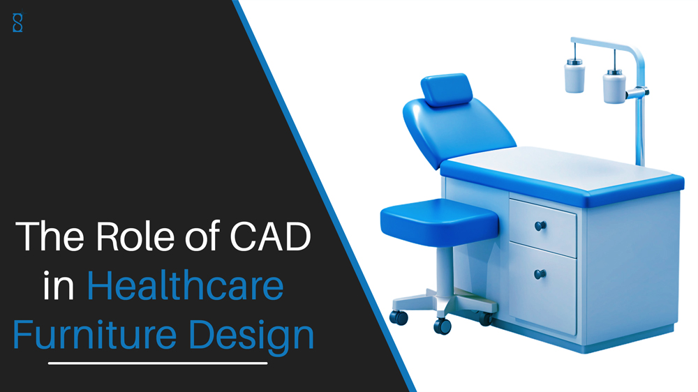 CAD design improving healthcare facility furniture with customizable, efficient, and precise solutions. Enhances patient comfort and space planning for optimal care environments.