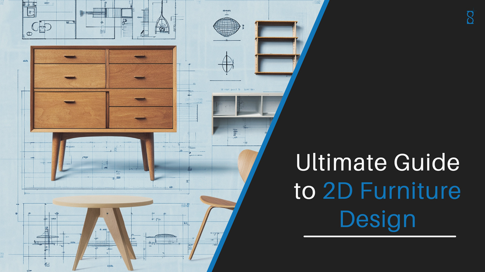 Illustration of a detailed 2D furniture design sketch with precise dimensions and annotations, showcasing the technical aspects of the furniture creation process on a CAD software interface.