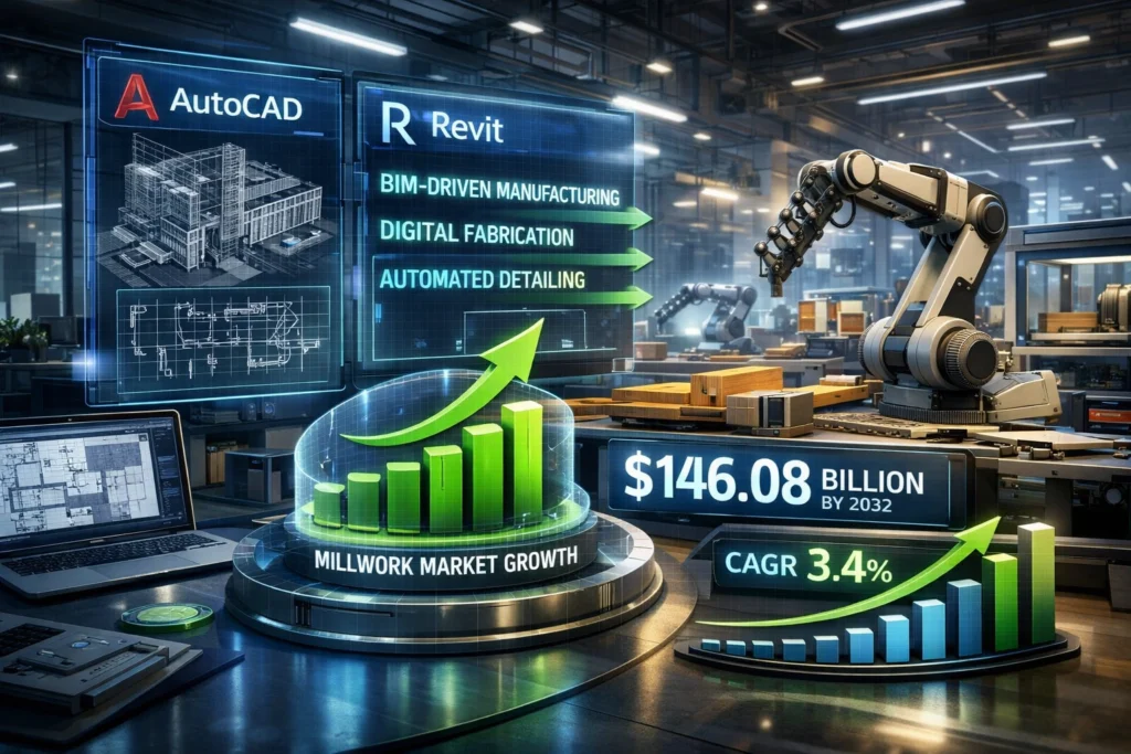 global millwork market for AutoCAD and Revit