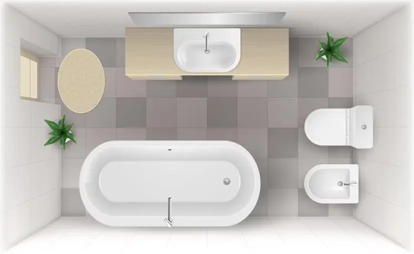 Bathroom cabinet rendering