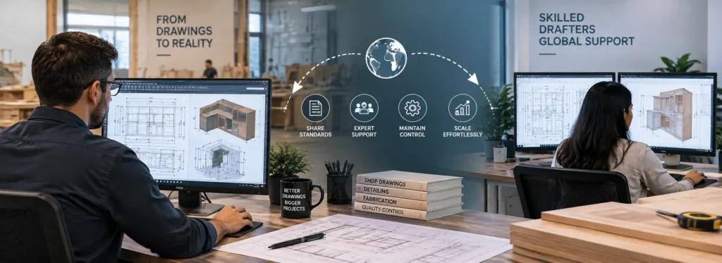 How to Outsource Millwork Drafting Without Sacrificing Quality or Control