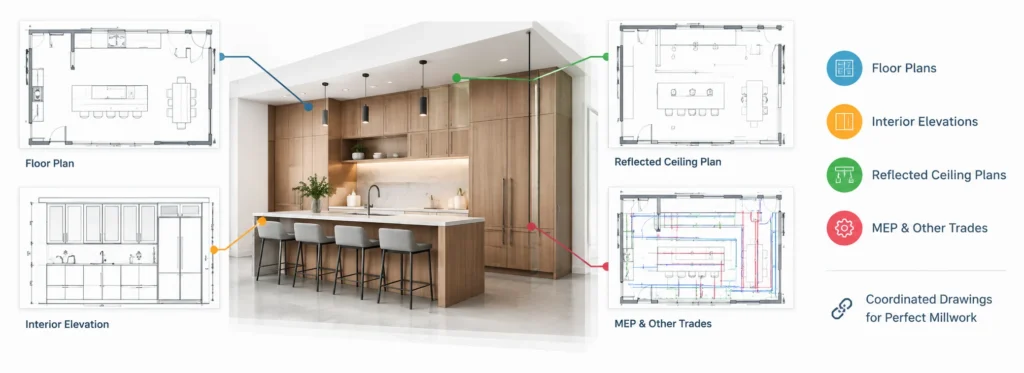 millwork drawing coordination